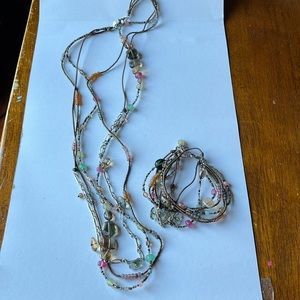 Necklace and earring set